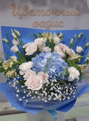 Букет «Синие облако»  от интернет-магазина цветов в 